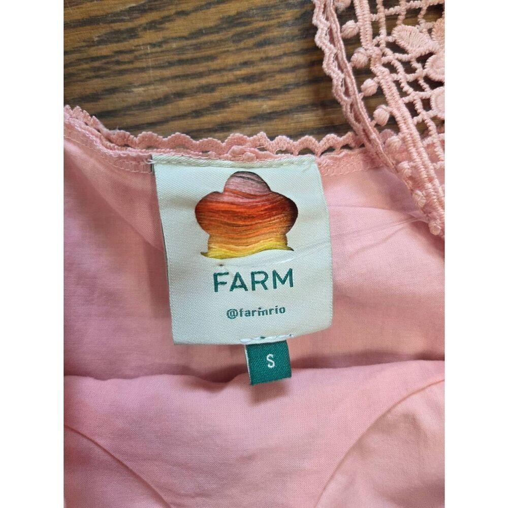 FARM Rio Guipire Sleeveless Corset Top sz Small - Picture 3 of 5